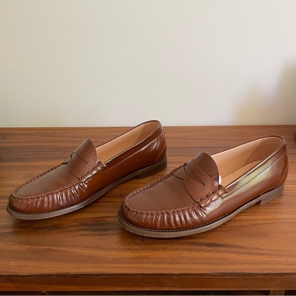 J. Crew Winona Brown Penny Loafers, Size 12 - Picture 6 of 10